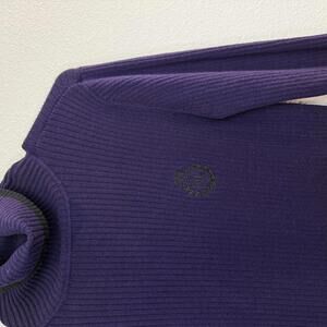 Vintage Ralph Lauren purple high turtleneck knit sweater